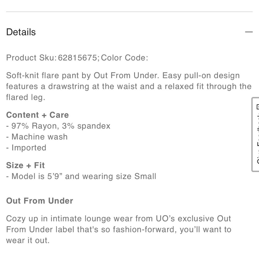 Urban Outfitters Blue Ribbed Pants - Picture 2 of 5